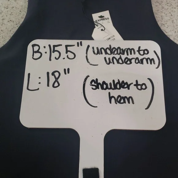 Express Dark Navy Blue Body Contour Tank Top SZ M - NWT - Picture 8 of 8